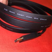 2 hochwertige HDMI-Kabel, Flachkabel