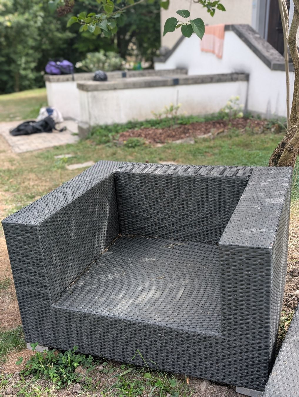 Sessel: Gartenmöbel 4-teilig anthrazid gebraucht – Gebraucht aus Uerikon von Augustine07 1