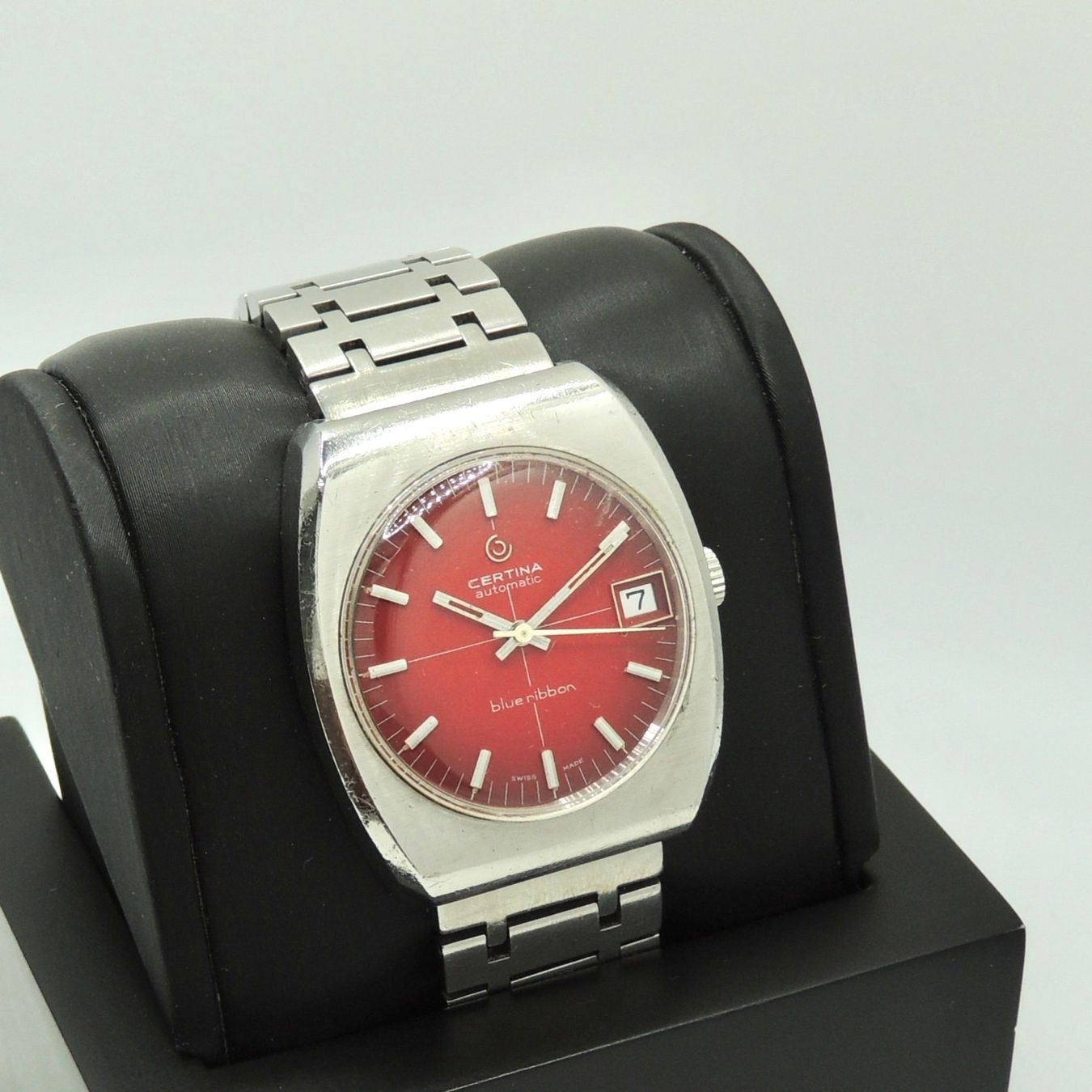 Certina Orologi: Montre Certina Blue Ribbon Automatic vintage – Usato da Lausanne venduto da DuGoutetdesCouleurs