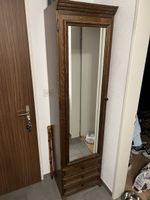 Einzelgarderobe Holz mit Spiegel und Schubladen gebraucht
