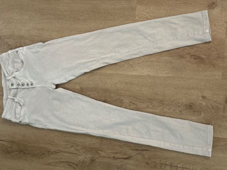 Stretch Jeans Damen hellbeige
