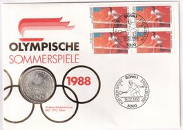Münzenbrief Deutschland 10 Mark1988