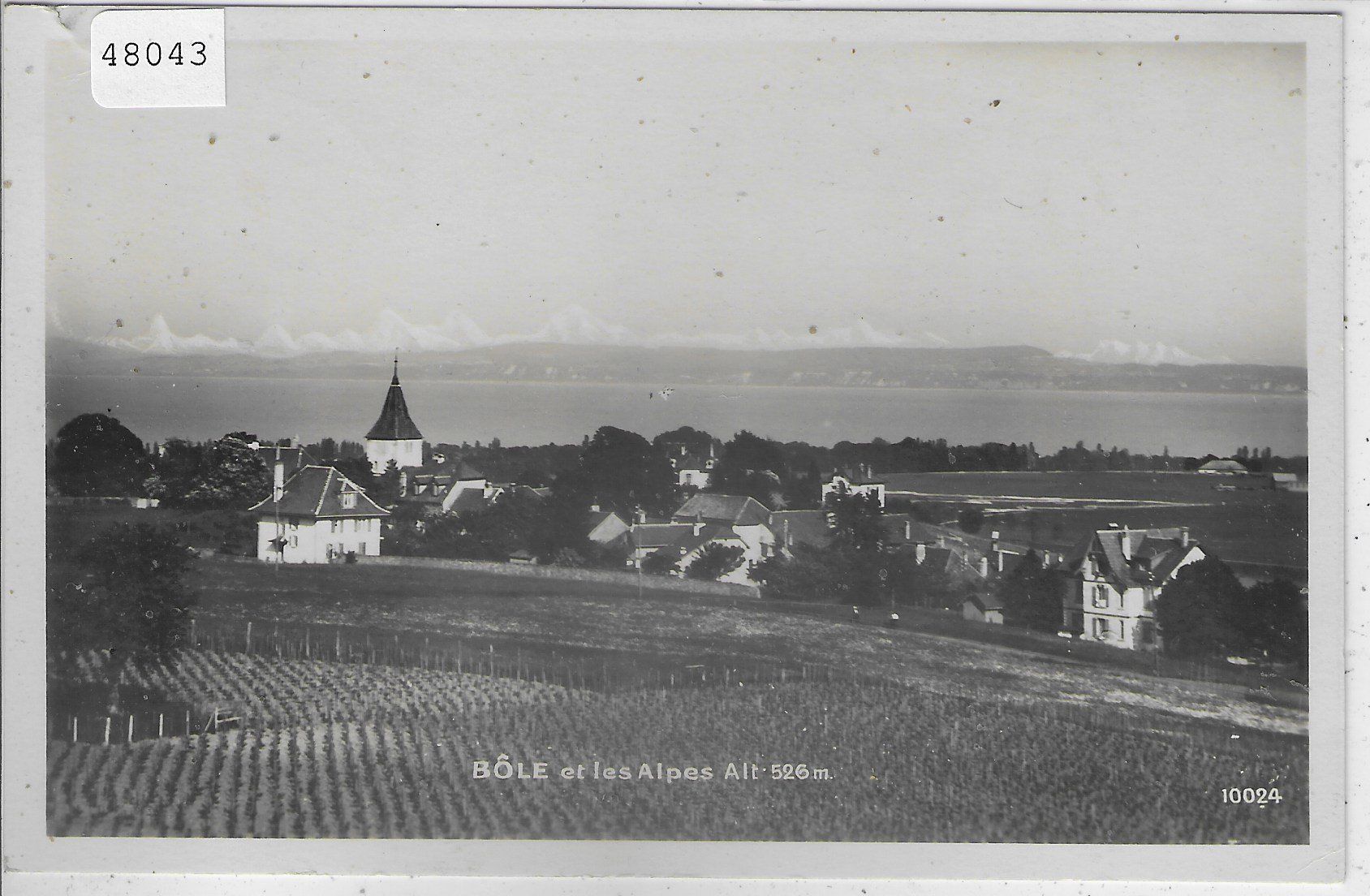 Cartoline postali: Bole et les Alpes – Usato da Ettingen venduto da Kartenplanet