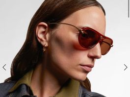 BOTTEGA VENETA Aviator knot sunglasses brown  BV1418S