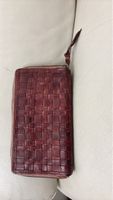 Portemonnaie, Leder geflochten, Vintage-Look, Top Zustand!