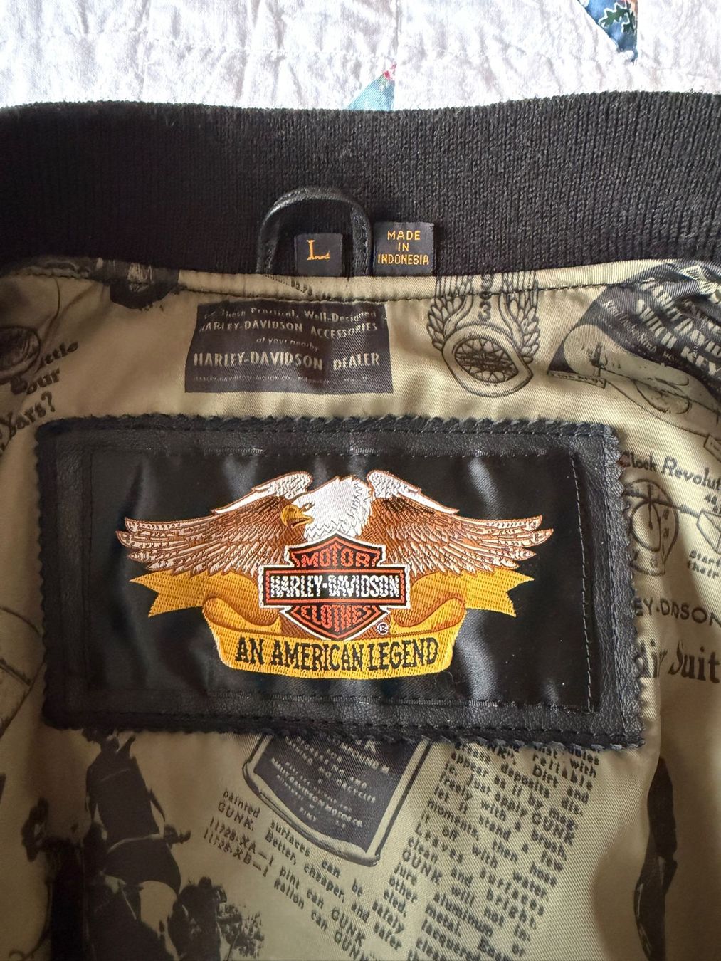 Harley-Davidson Giacche: Harley Davidson Lederjacke, Top Zustand, Grösse L – Nuovo (secondo la descrizione) da Zürich venduto da dagobertluck 6