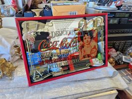 Vintage Coca Cola Spiegel  48 X 33 cm   neuwertig