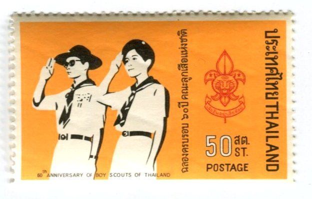 Tutti i francobolli: Briefmarke "Pfadfinder". Thailand – Nuovo e nell'imballaggio originale da Basel venduto da Butsch5
