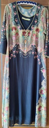 Elegantes Blumenkleid von Michael Negrin, Grösse Xl