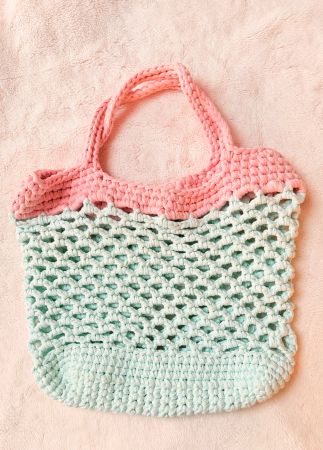 Gestrickte Tasche (selbstgemacht)