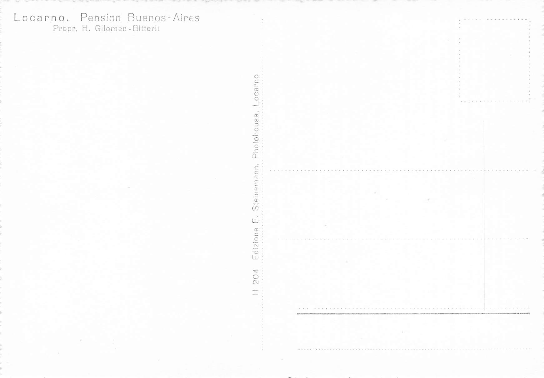 Cartes postales: Locarno pension Buenos Aires – D'occasion à Biasca par Blenio71 1