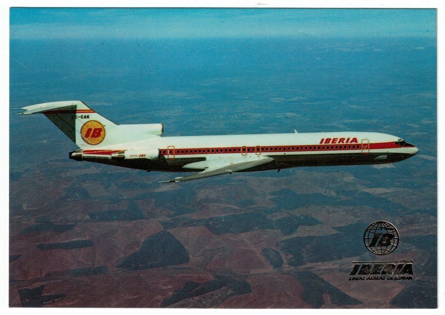 Cartoline postali: Iberia Boeing 727/256 – Usato da Frauenfeld venduto da POML