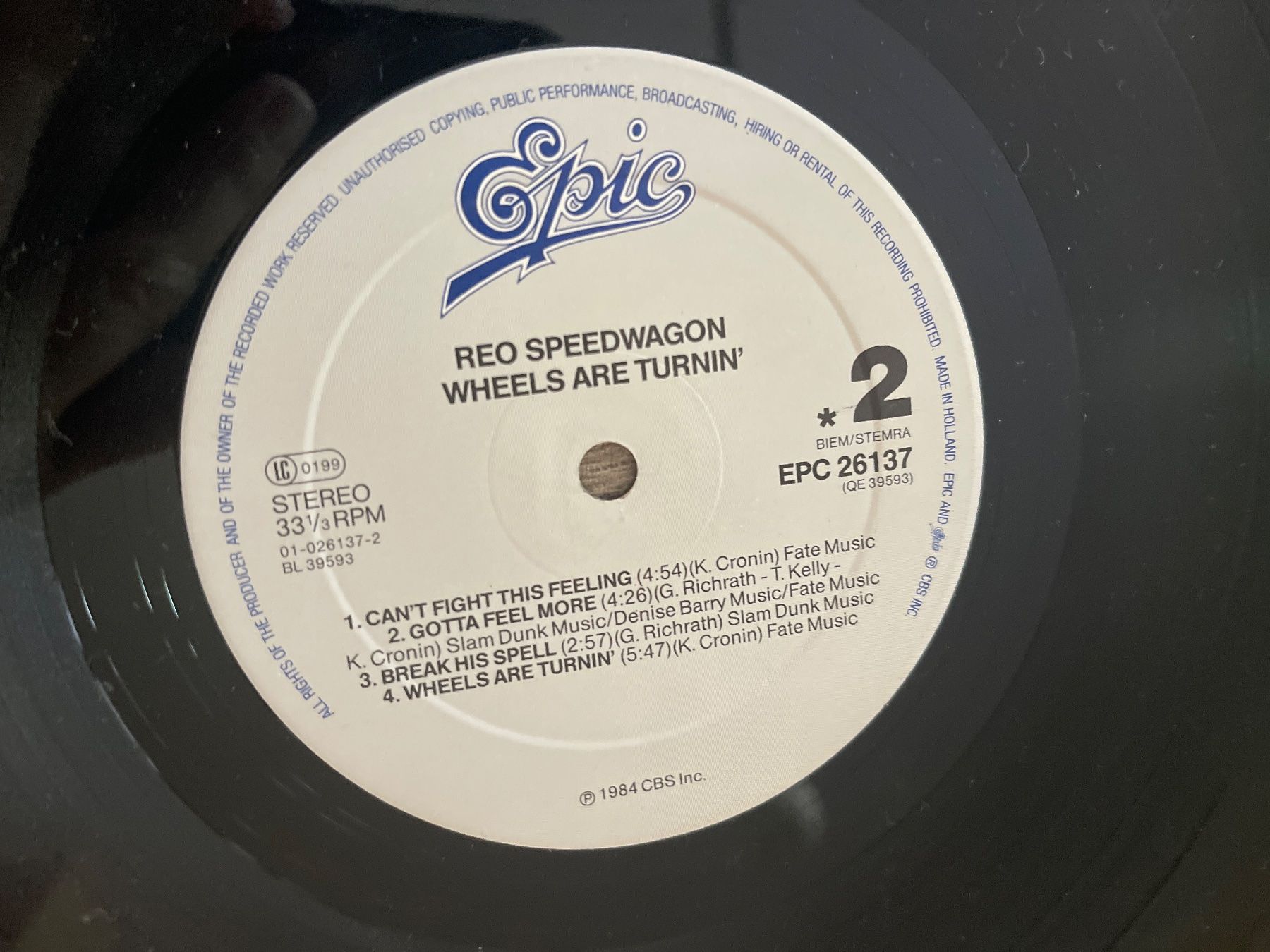 Dischi in vinile: A363/REO Speedwagon - Wheels are turnin' – Usato da Frutigen venduto da Philippe_jsp 2