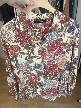 Bluse La Chemiserie Cacharel floral bunt guter Zustand