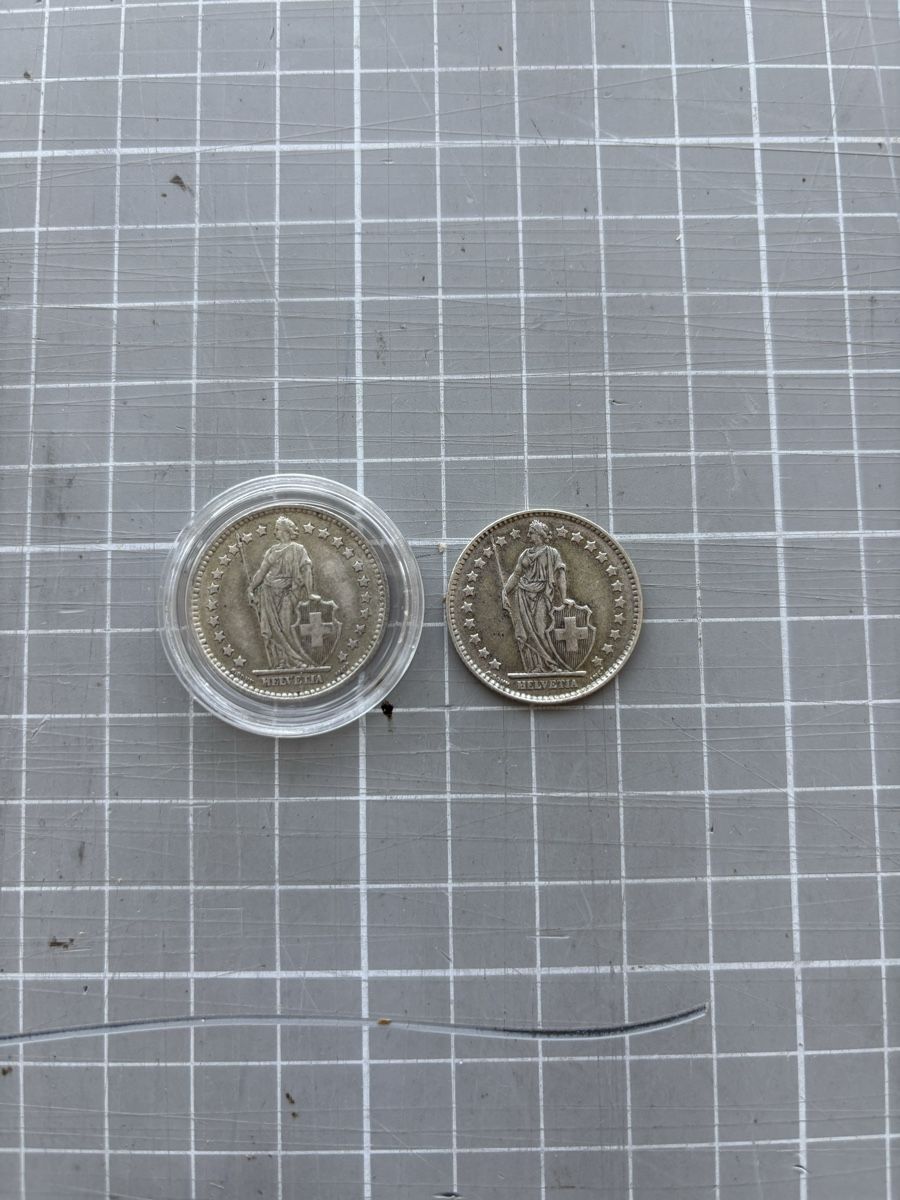 Tutti le monete: 1Franken Silbermünzen Set 2 stk. – Usato da Flawil venduto da Pirar 1
