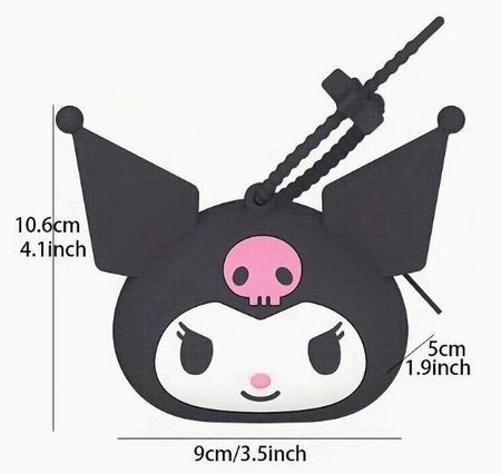 Kuromi Hello Kitty: 1 portemonnaie en silicone *NEUF*