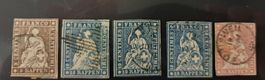 CH Briefmarken Lot "5 x Strubel"