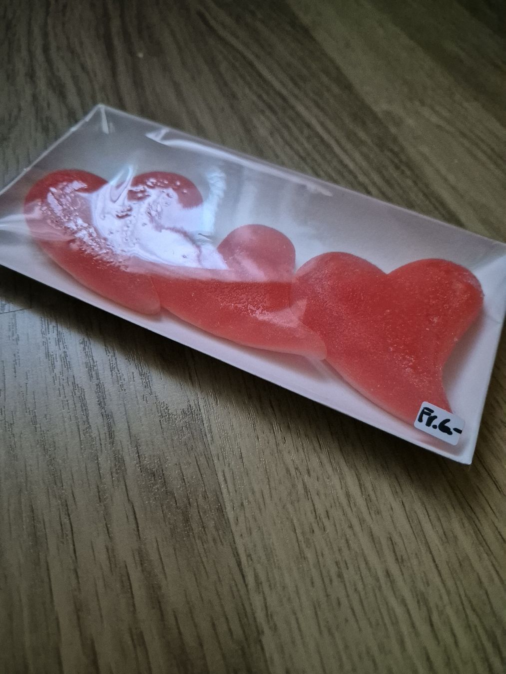Duschen: 3 Duftseifen Herzform rot Handmade – Neu (gemäss Beschreibung) aus Langenthal von Polarisstern 1