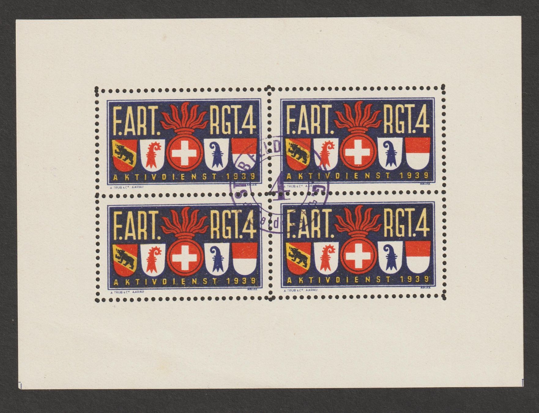 Tous les timbres: Artillerie Nr. 42/3 o – D'occasion à Siebnen par Fstaehli