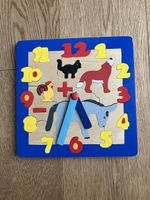 Holzpuzzle Uhr/Zahlen/Rechnen