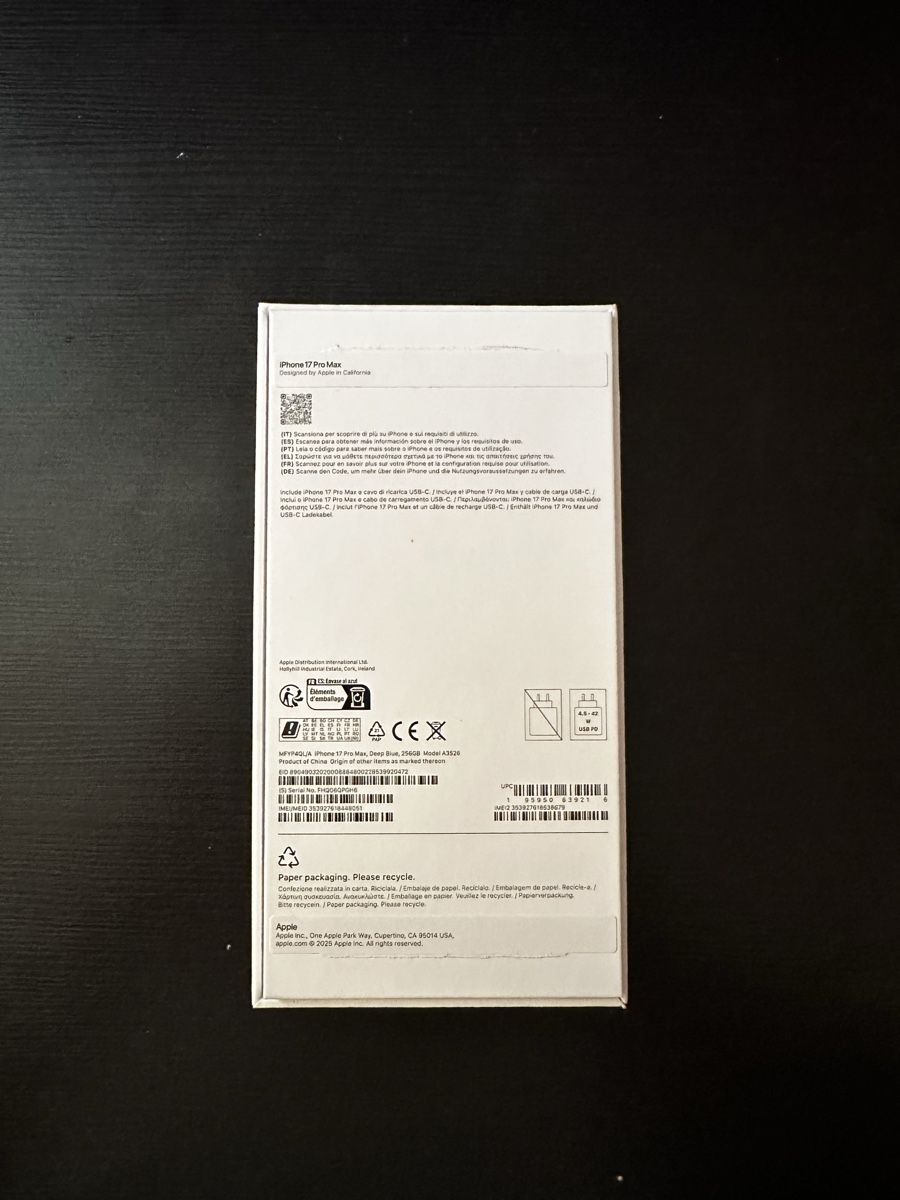 Apple Handys / Smartphones: iPhone 17 Pro Max 256gb Deep Blue Neu – Neu (gemäss Beschreibung) aus Uetliberg von Mitinsky 1