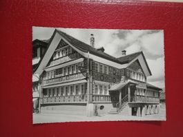 Appenzell Restaurant Metzgerei Linde s/w Karte