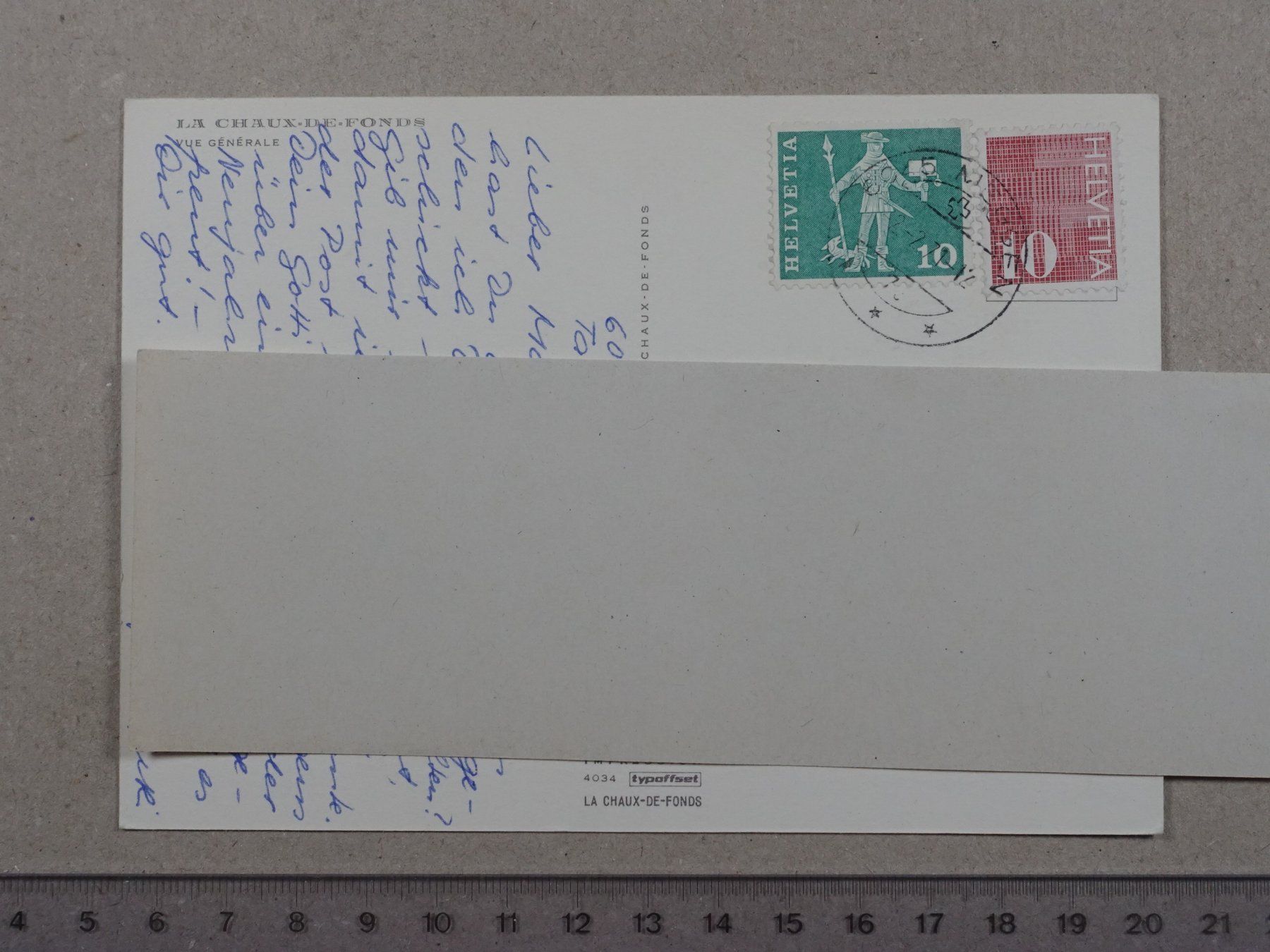 Cartes postales: La Chaux-de-Fonds, 1971 – D'occasion à Lenzburg par fh1 1