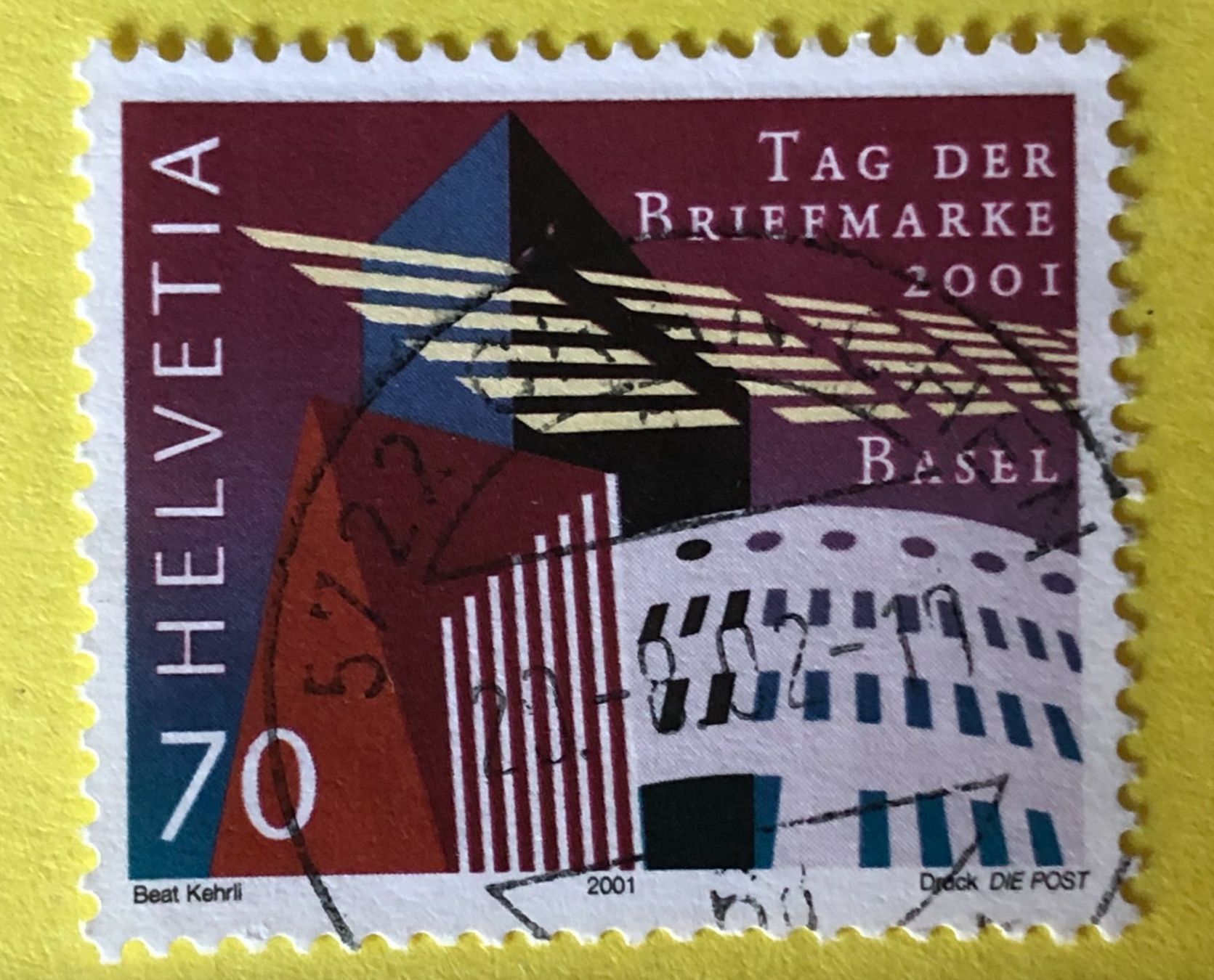 Tutti i francobolli: Nr.1038 GESTEMPELT Moderne Architektur in Basel 2001    – Usato da Aarau venduto da Billa007