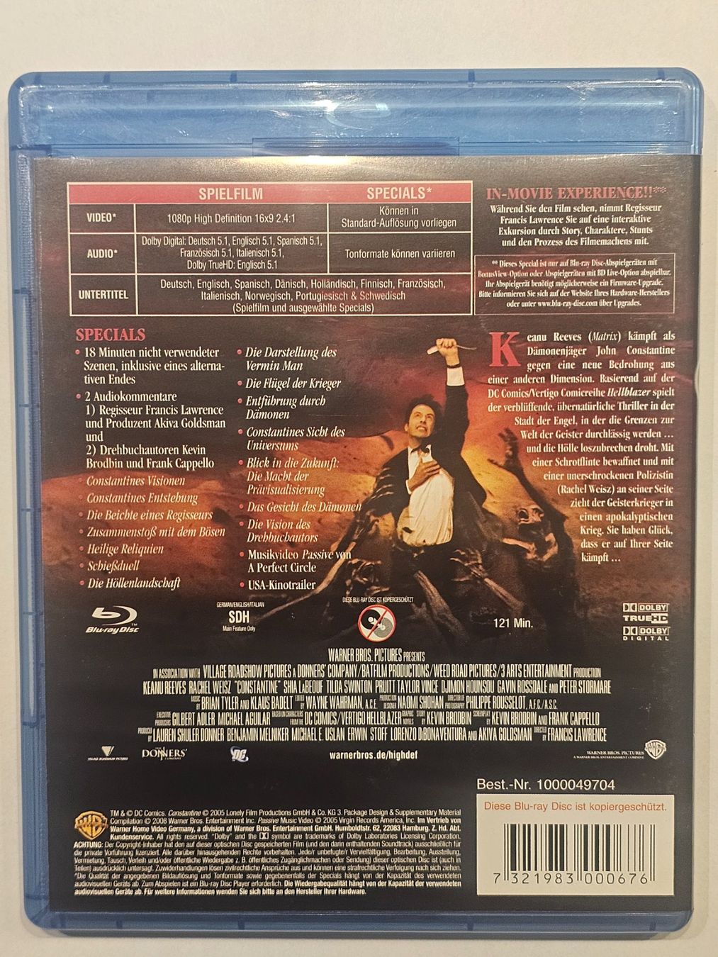 Tutti i DVDs: Constantine Blu-ray Keanu Reeves – Usato da Würenlos venduto da Keks 1