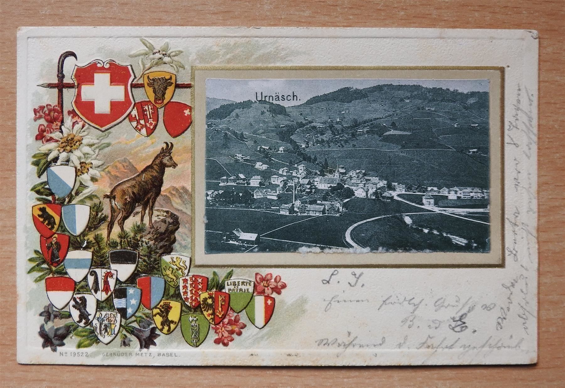 Cartoline postali: Schöne AK von Urnäsch 1901 ! – Usato da Rain venduto da 999-800-K