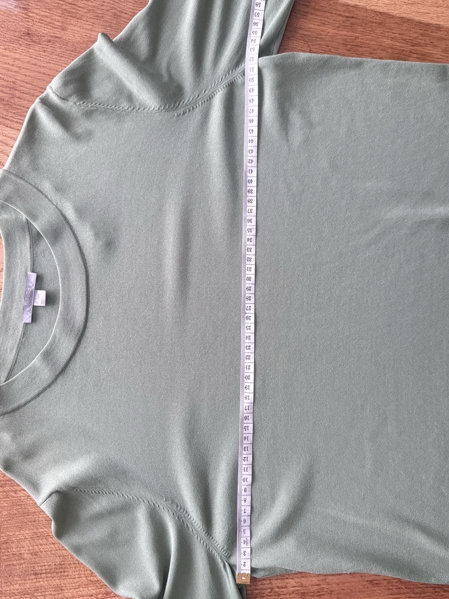 Cos Top: COS Pullover grün mit Plisseearmeln Grösse M – Usato da Siebnen venduto da koschitoschi 6