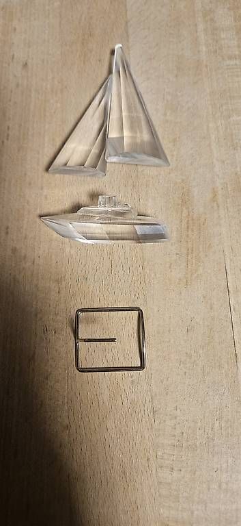 Figuren: Swarovski Figur  Silver Crystal Segelyacht – Gebraucht aus Oberbalm von Drake60