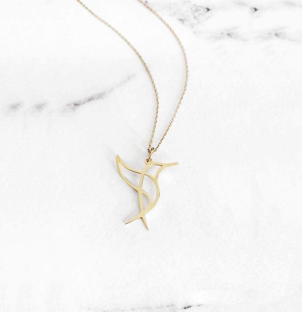 Anhänger: Pendentif colibri or 9 carat – Neu (gemäss Beschreibung) aus Fribourg von marie.fi