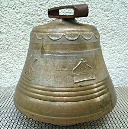Cloches & sonnailles: Antike Kuhglocke aus Bronze – D'occasion à Effretikon par Heimstudio 2