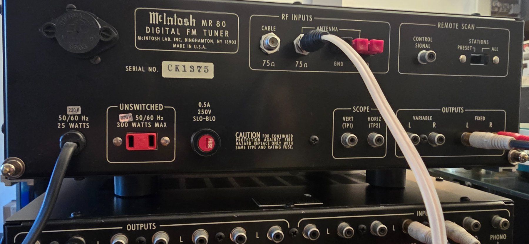 Radio: Tuner McIntosh MR 80 – Usato da Zürich venduto da Scor-pi 4