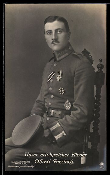 Cartoline postali: Foto-AK Sanke Nr. 394: Alfred Friedrich  – Usato da Berlin venduto da bartko-reher