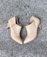 VIC Italian Leather Ankle Boots – Reptile Effect, EU 37