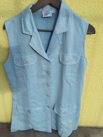 Vintage  Gilet im Wildlederlook Grösse 38