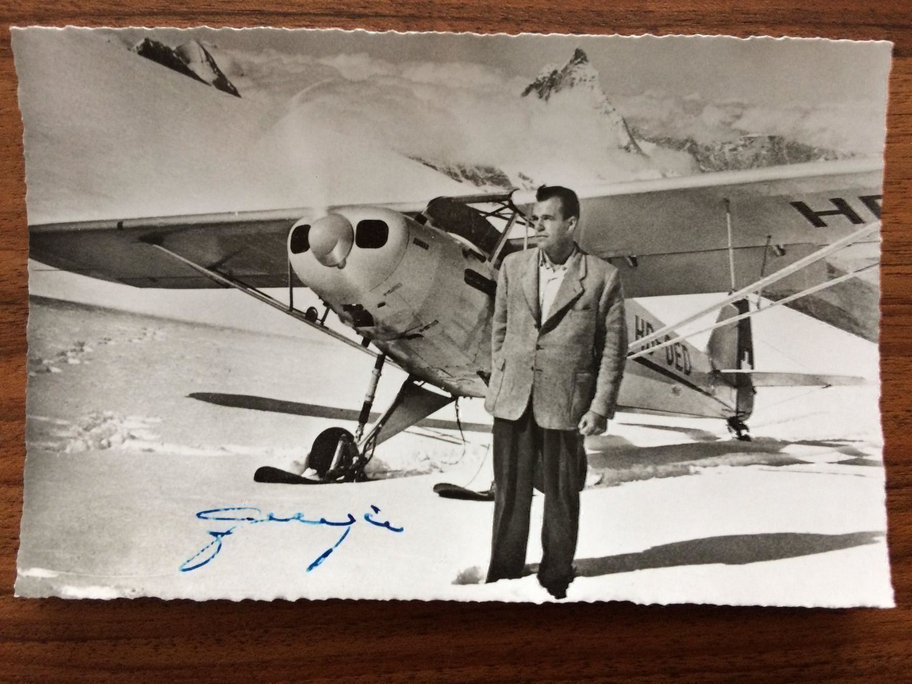 Poster & Bilder: Foto mit Visum Gletscherpilot H. Geiger – Neu (gemäss Beschreibung) aus Birrwil von Mischabel1