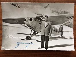 Foto mit Visum Gletscherpilot H. Geiger