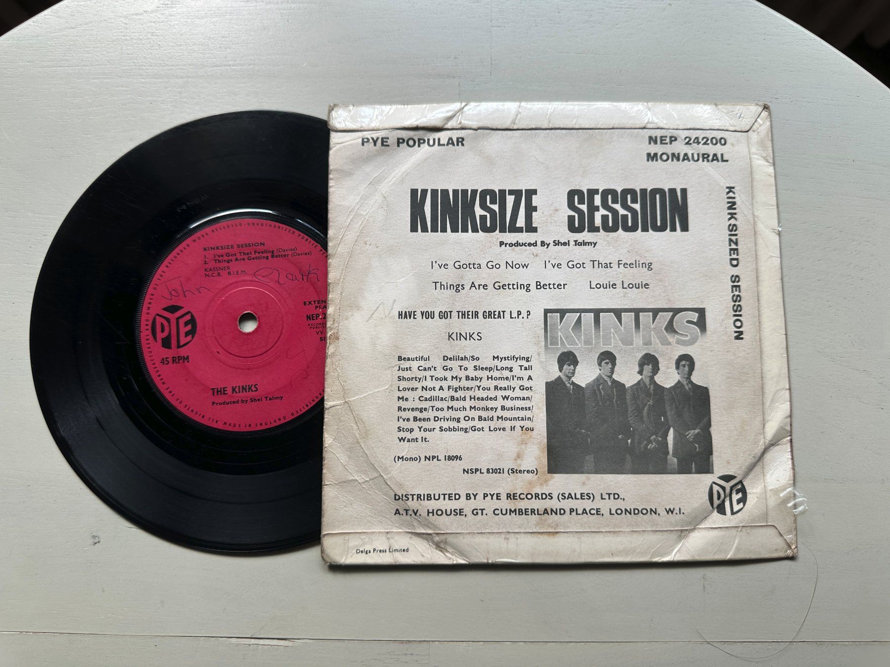 Vinyles: KINKS RAY DAVIES DAVID tolle original Single EP Kinksize – D'occasion à Basel par Partridge 1