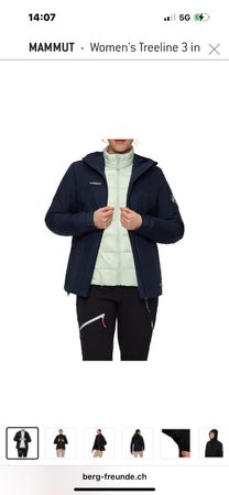 Mammut Treeline 3-in-1 GORE-TEX Allwetterjacke, NEU, Gr. XS