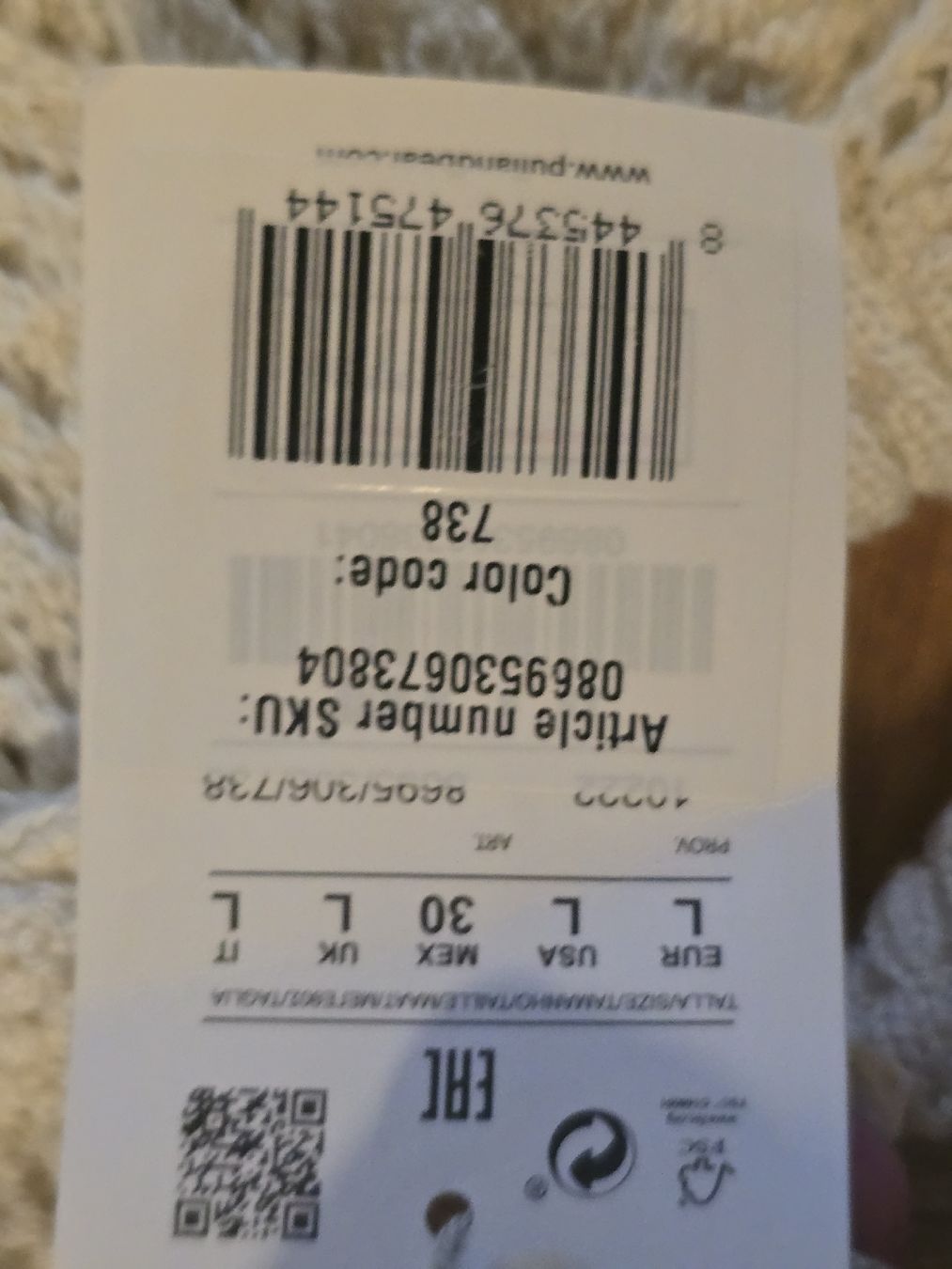 Pull&Bear Kleiderpakete: Pull&Bear Set Häkeloptik beige Grösse L neu mit Etikett – Neu (gemäss Beschreibung) aus Bülach von Cat_2.5 3