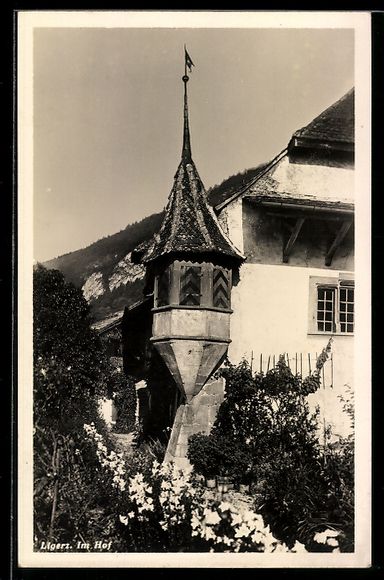 Cartoline postali: AK Ligerz, Im Hof, 1901 – Usato da Berlin venduto da bartko-reher