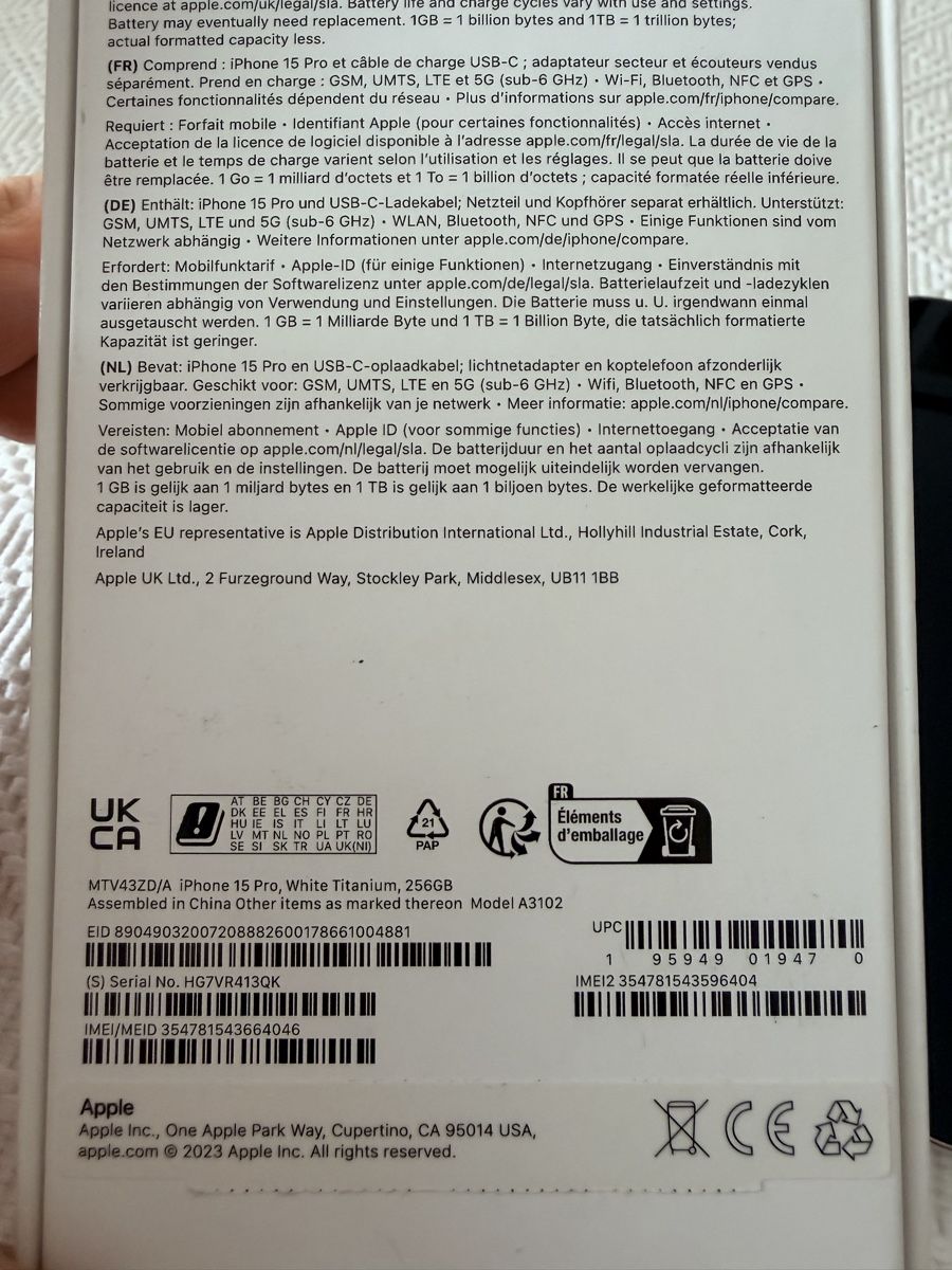 Apple Portables: Iphone 15PRO 256gb – D'occasion à Ibach par MR_store 6