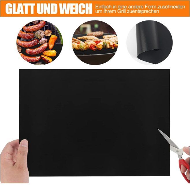 Accessori per grill: 5er Pack 50x40cm BBQ Grillmatte Wiederverwendbar – Nuovo (secondo la descrizione) da Thun venduto da keller001 1