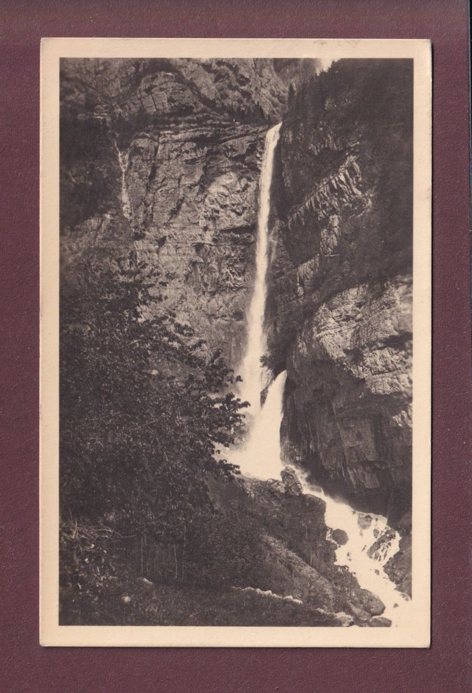 Cartoline postali: BETLIS - Seerenbachfälle - 1923 – Usato da Pully venduto da nicecards