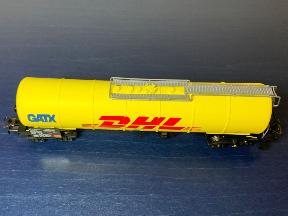 Wagon Citerne BRAWA HO - DB DHL N° 482-3 - Échelle HO 1/87 - Allemagne - CC