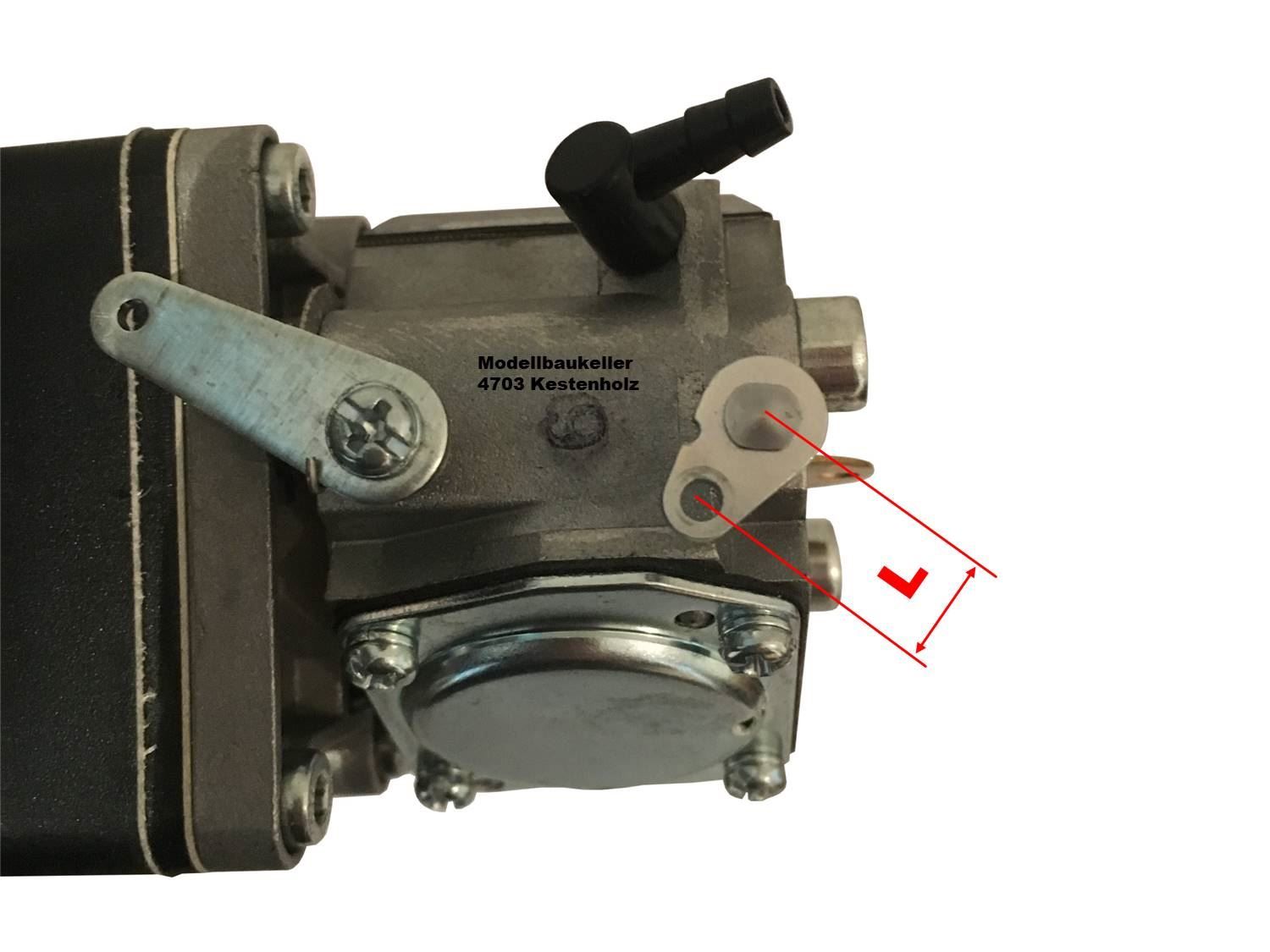 Modellismo RC: Chokeklappenhebel für Boxermotorvergaser – Nuovo e nell'imballaggio originale da Kestenholz venduto da Modellbaukeller 5