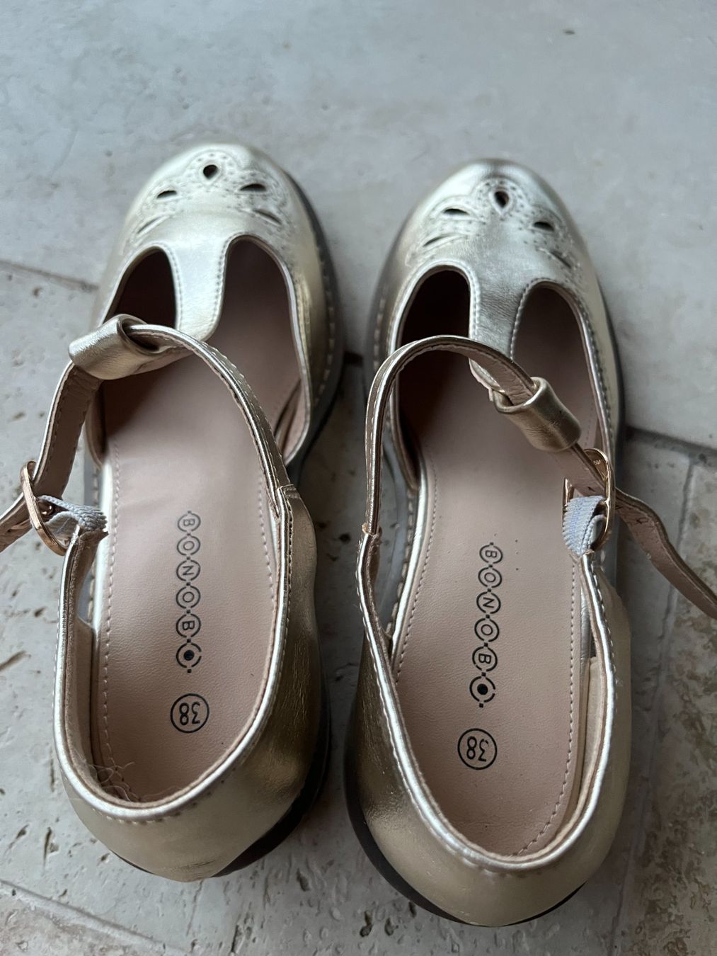 Damenschuhe: Chaussures en cuir doré 38 BONOBO – Neu (gemäss Beschreibung) aus Seiry von vanille08 3